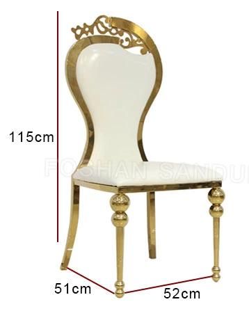11 Years Experience Event Wedding Furniture Wholesale Stainless Steel Chair for Dining