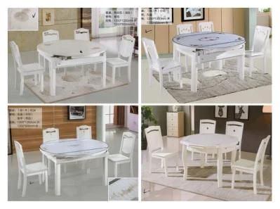 Home Hotel Furniture Modern European Dining Table Set Restaurant Marble Table