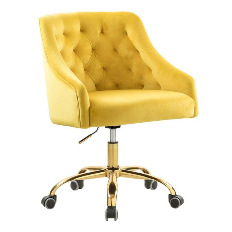Twolf Furniture Velvet Dining Chair Stainless Steel Base Light Color Velvet Dining Chair