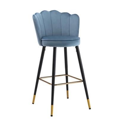 Modern Promotion Home Furniture Velvet Fabric Rhombus Design Dining Chairs