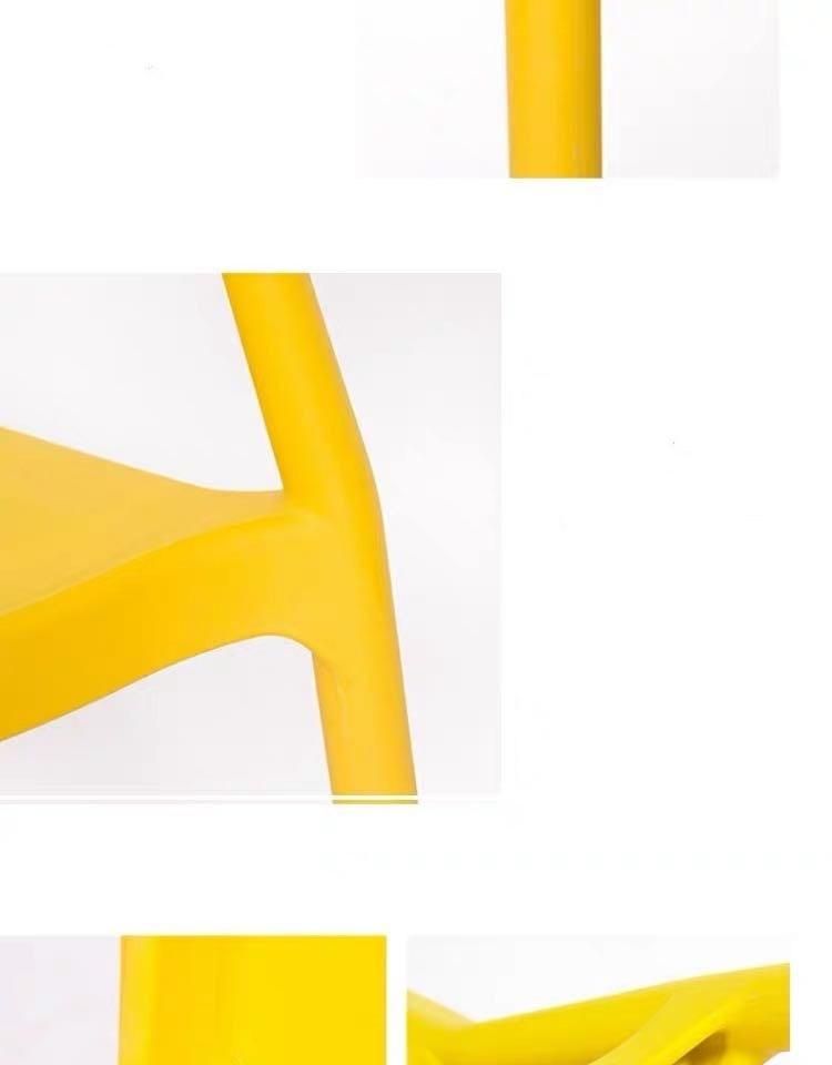 Wholesale Colorful Outdoor Sillas Stackable PP Restaurant Cafe Plastic Chairs