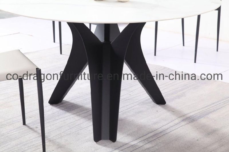 Modern Home Furniture Round Dining Table Sets with Marble Top