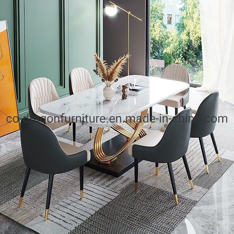 2021 New Design Steel Dining Table for Living Room Furniture