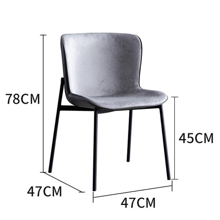 New Modern Design Contemporary Party Metal Leg Chair Cheap Dining Chair