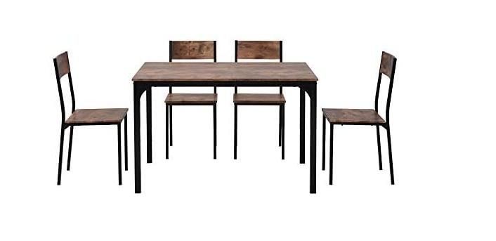 Hot Sale Dining Room Furniture MDF Top Tables Wooden Legs Free Sample Cheap Dining Table