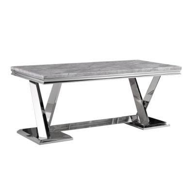 Hot Sales New Design Nordic Home Apartment Restaurant Stainless Steel Dining Table