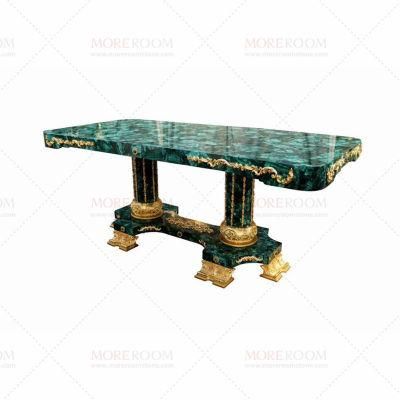 Luxury Stone Custom Malachite Green Dining Table
