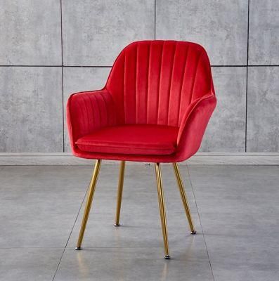 Modern Nordic Living Room Furniture Velvet Dining Chairs for Sale