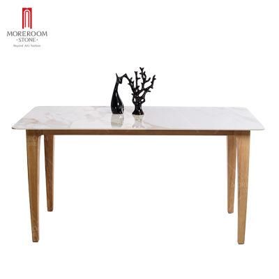 Rectangle Table Sintered Stone Dining Room Table