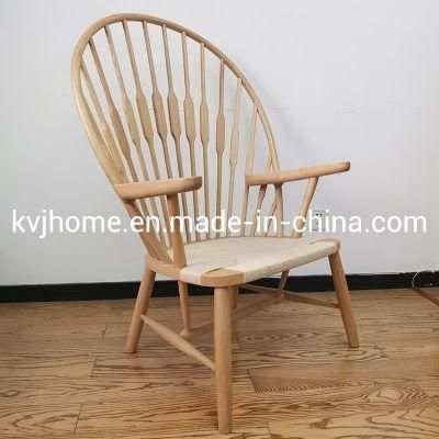 Kvj-6032b High Quality Large Solid Wood Windsor Chair Peacock Chair