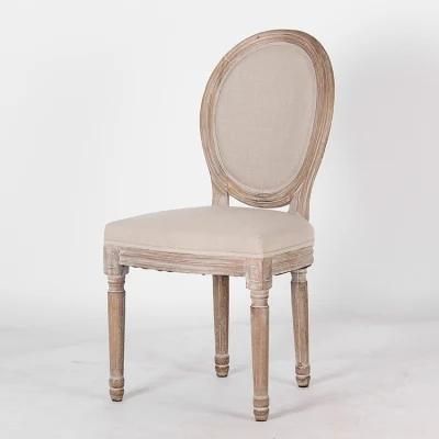 Kvj-7142 Dining Room Round Back Antique Louis Chair