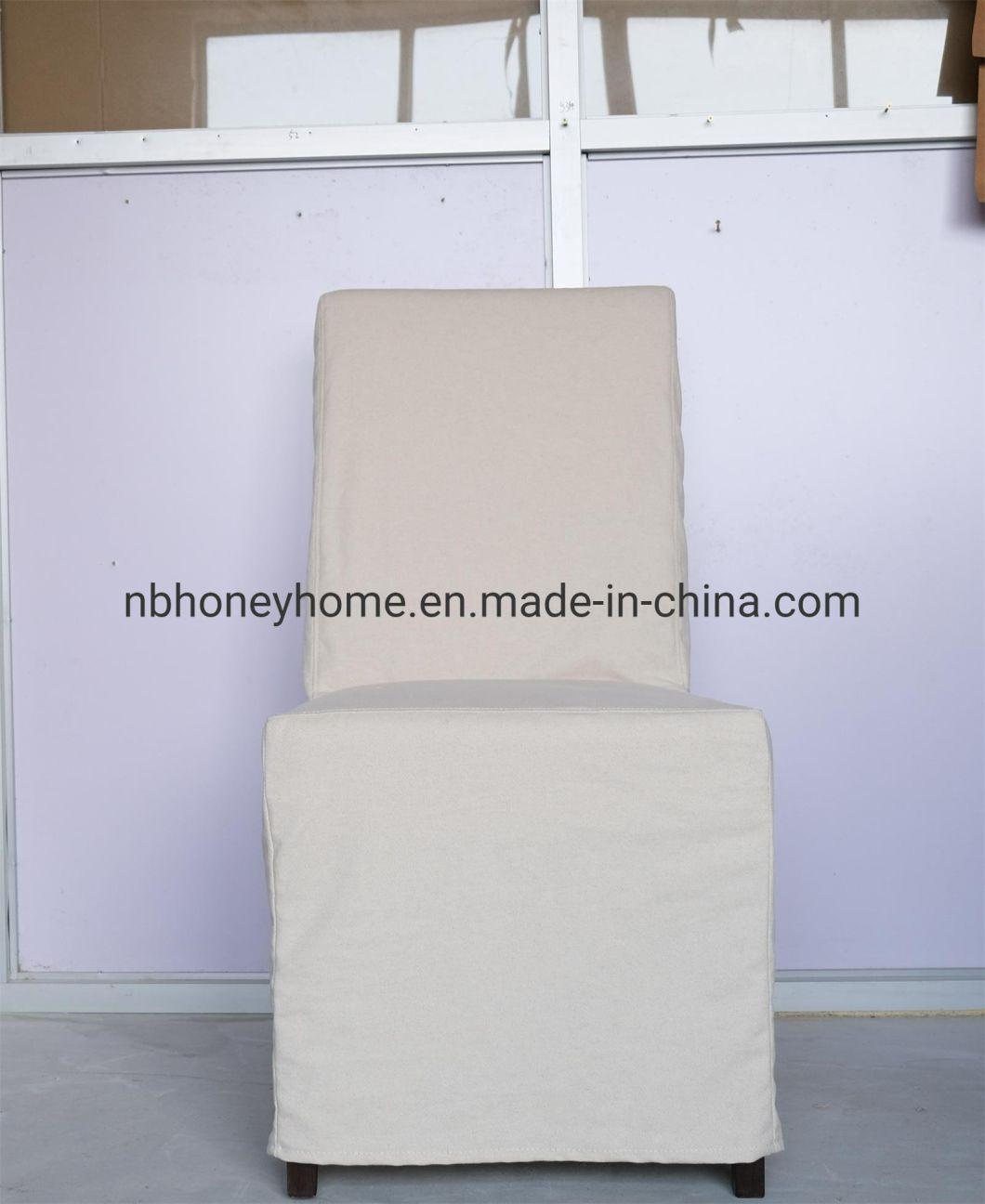 Slip Cover with Button on Back Upholstery Dining Chair