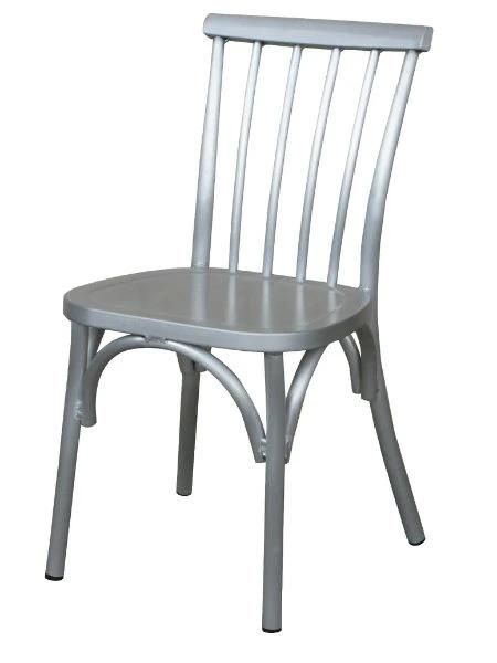 Dining Side Chair Modern Restaurant Furniture Aluminium Armless Chair