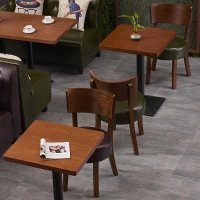 Western Restaurant Coffee Shop Can Customize Tables and Chairs Milk Tea Shop Theme Restaurant Walnut Solid Wood Dining Tables