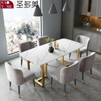 Modern Rock Board Furniture Titanium T-Shaped Table