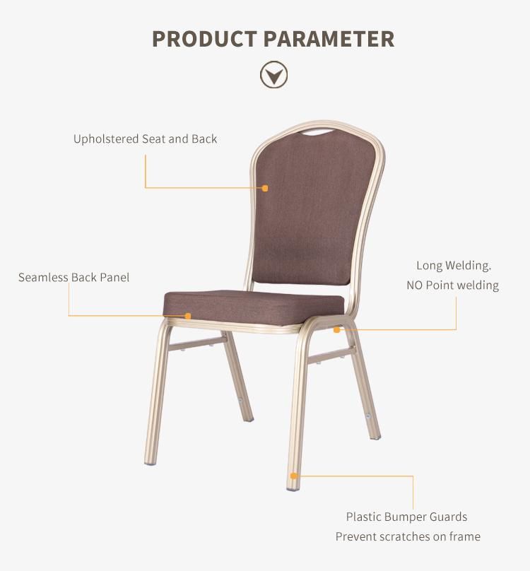 Foshan Factory Stackable Metal Hotel Banquet Chair Modern Furniture