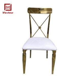 Royal Luxury Stainless Steel Gold Wedding Chair of Unique Design