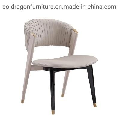 2021 New Design Wooden Leather Dining Chair for Modern Furniture