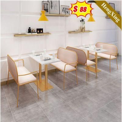 Popular Metal Simple Customized Size Wooden Table Set Dining Room Table with Chair