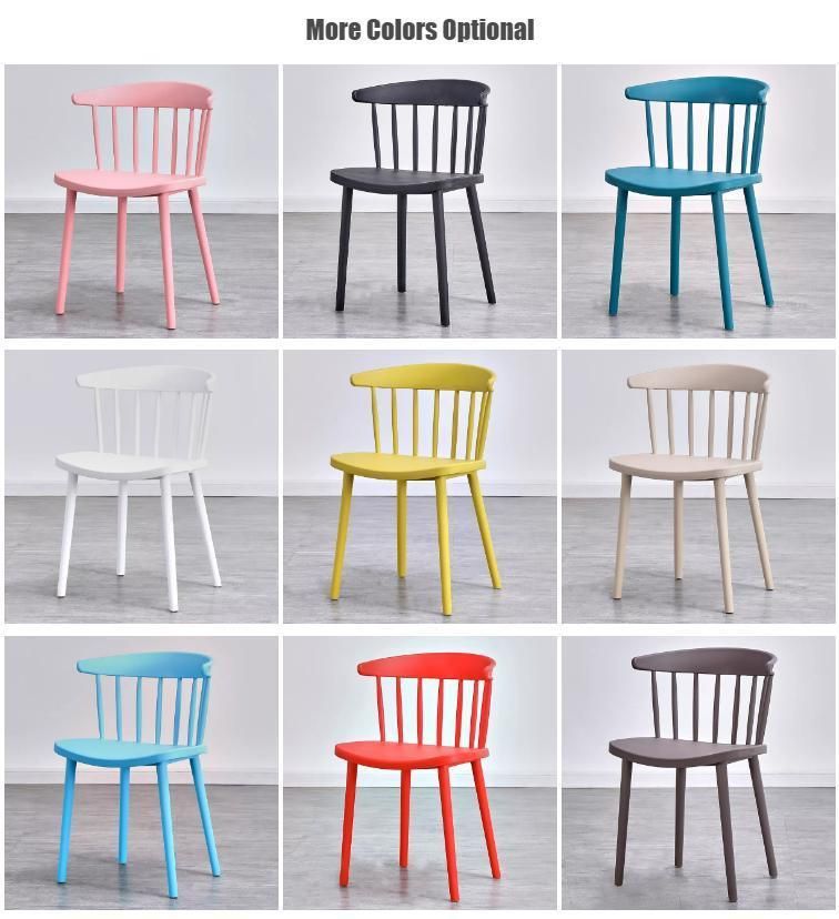 Cheap Price Home Furniture Plastic Multi-Color Design Dining Chair
