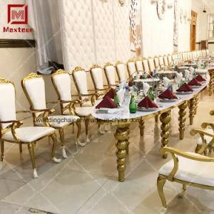 Featured Wedding Eventos Long Size Stainless Steel VIP Dining Tables