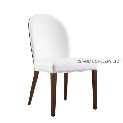 Wooden Furniture Modern PVC Metal Hotel Restaurant Dining Chair