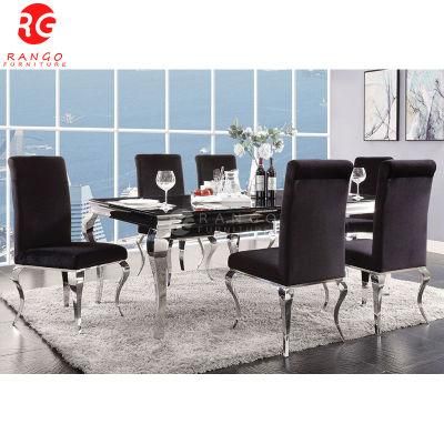 Foshan Factory Vintage Ceramic Dining Table Marble Dining Table Set Dining Table