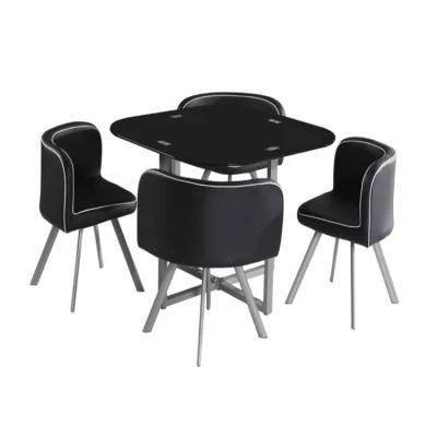 Modern Home Restaurant Glass Dining Tables and Chairs Dining Set