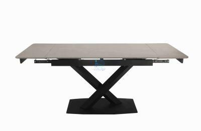 Hot Selling Furniture Restaurant Marble Top Dining Table Rectangular Dining Table Ceramic Top Dining Table