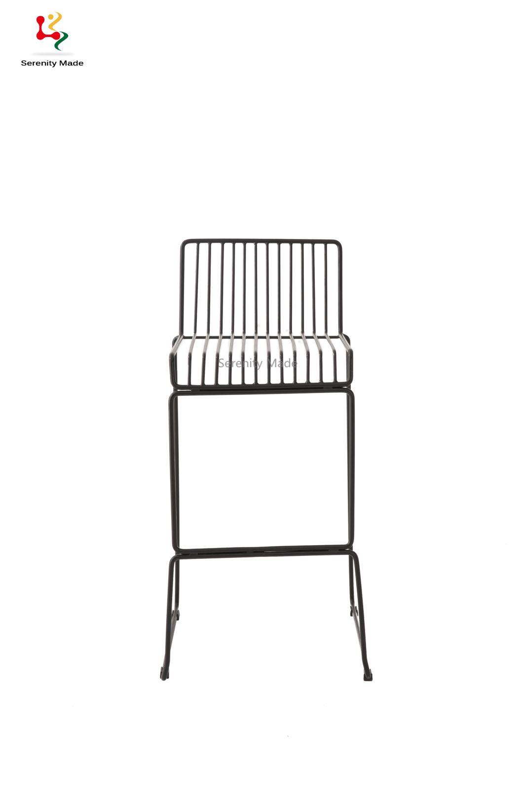 Event Wedding Hire Wholesale Wire Bar Stool for Commercial Outdoor Use