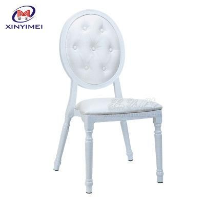 Elegant Round Back Button Design Stacking Hotel Banquet Chair
