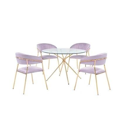 Nordic Furniture Famous Designer Cafe Chairs White Dining Tables Wooden Scandinavian Tulip Modern Dining Tables and Chairs Set 4