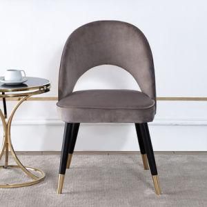 Nordic Modern Solid Wood Flannelette Single Chair