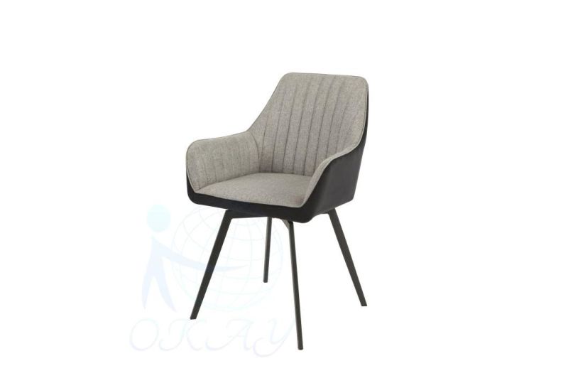 Dining Chair Modern European Style 360 Swivel or 180 Swivel Function Power Coating Kd Leg Velvet Dining Chair
