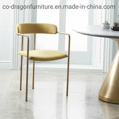 Modern Wholesale Steel Dining Chair with Fabric for Dining Furniture