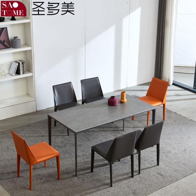 Modern Rock Furniture Aluminum Alloy Dining Table