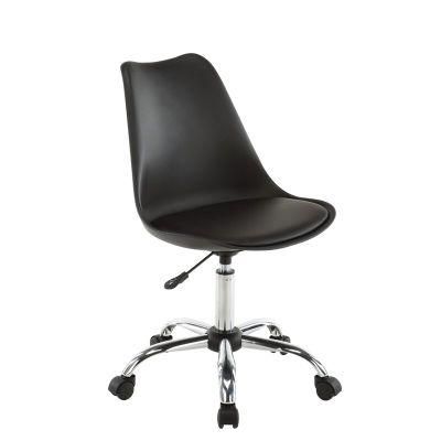 Modern Design Plastic Chair Seat Chromed Base 360 Swivel Office Chair
