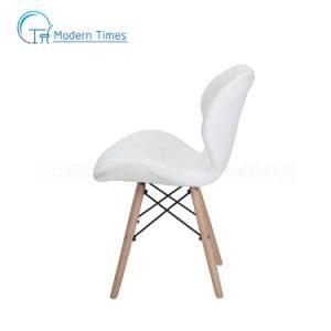 Modern Nordic Style Mini PU Upholstered Wooden Leg Restaurant Outdoor Dining Chair