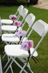 Factory Direct Supply Good Quality White Plastic Folding Chair