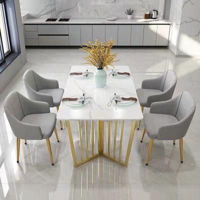 Factory Price Small Apartment Household Dining Table with Chair Set