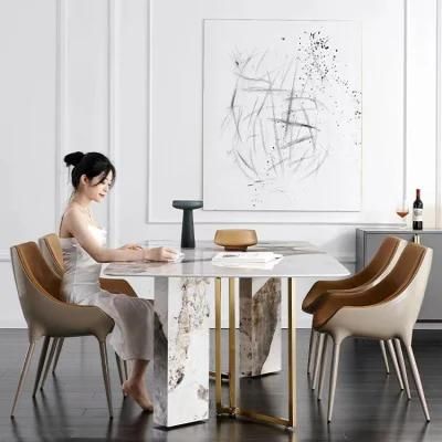 Modern Restaurant Sets Italian Luxury Design Marble Top Dining Table