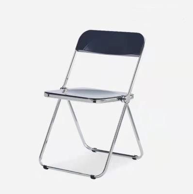 New Fashion Metal Frame Office Chair Without Armrest Smart Metal Chair