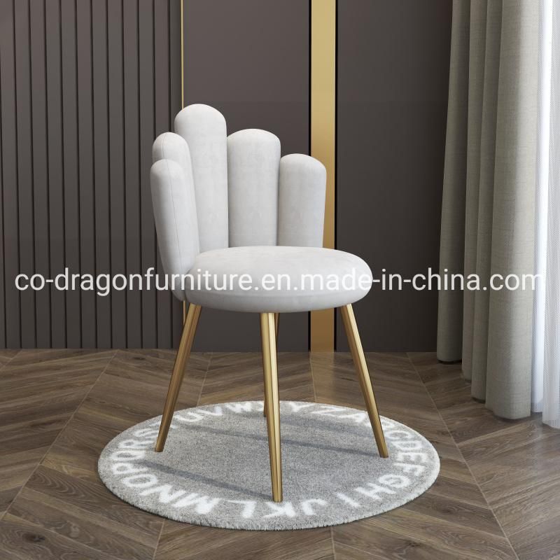 Fashion Wholesale Metal Dressing Chair with Fabric for Dining Furniture