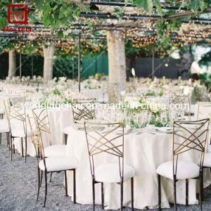 Metal Cross Back Chameleon Chiavari Chair for Eventos