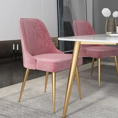 Wholesale Luxury Modern Nordic Fabric Velvet Indoor Restaurant Home Chair