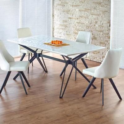 2022 Factory Cost Metal Leg Marble Table Top Factory Price for Dining Table