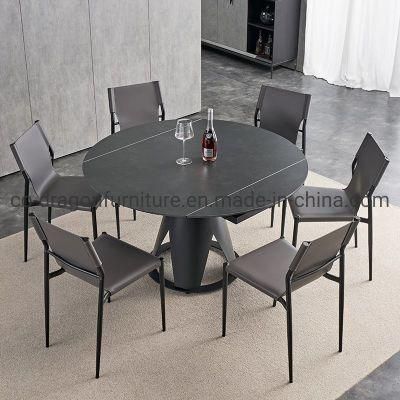 Modern Luxury Furniture 6 Seats Dining Table Sets with Top