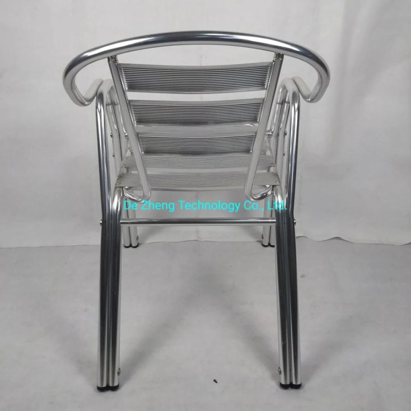 Outdoor Furniture Patio Aluminum Garden Chairs Set Backyard Dining Bar Restaurant Chair Set