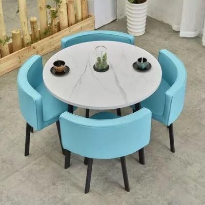 Quality Fashion Restaurant Dining Banquet Wedding Event Round Table with Wooden Top