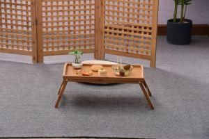New Design Bamboo Material Folding Laptop Table Bed Tray